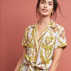 Anthropologie Echarpe Blouse